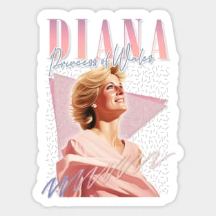 Princess Diana - 90s Retro Aesthetic Fan Design Sticker